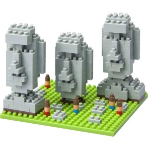 KAWADA NANOBLOCK 積木 復活島巨石像 (